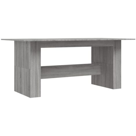 Table à dîne  Table de salle à mangerr sonoma gris 180x90x76 cm bois d'ingénierie
