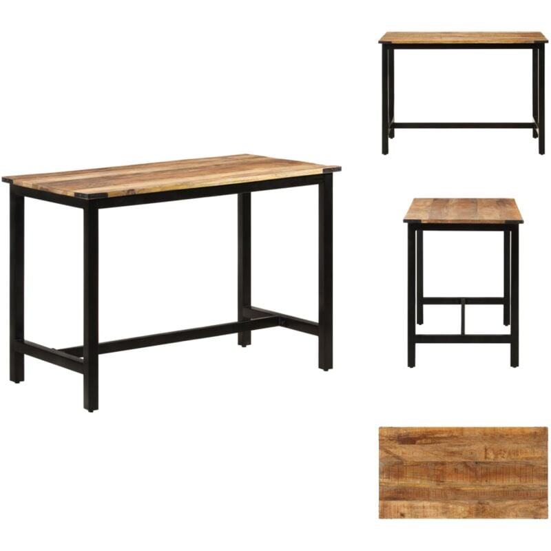 Vidaxl - Table à dîner 110x60x76 cm Bois de manguier massif - Table à Manger - Table Industrielle - Table En Bois - Table Design - Mobilier Salle à