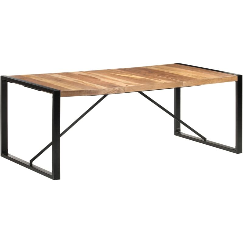 Vidaxl - Table à manger 200x100x75 cm bois massif avec finition