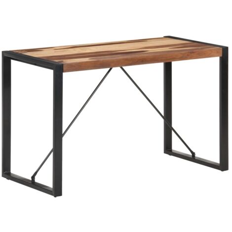 Bois Solide Table de Salle à Manger Cuisine Repas Plusieurs Dimensions vidaXL