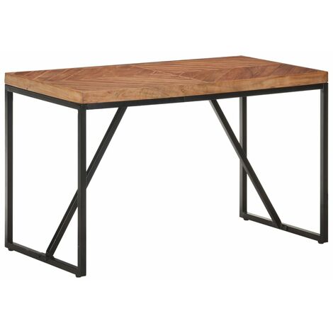 Table à dîner 120x60x76 Bois solide d'acacia et de manguier 2