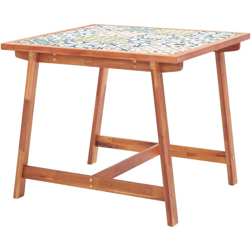Vidaxl - Table à manger de jardin 88x88x75 cm plateau carrelage