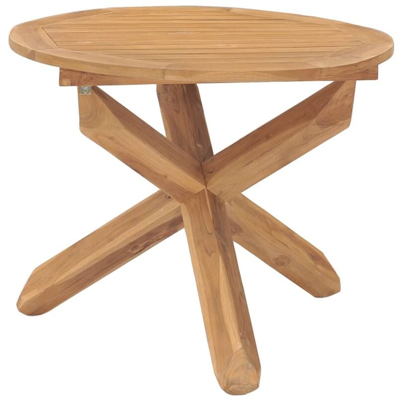 Vidaxl - Table à dîner de jardin Ø90x75 cm Bois de teck massif
