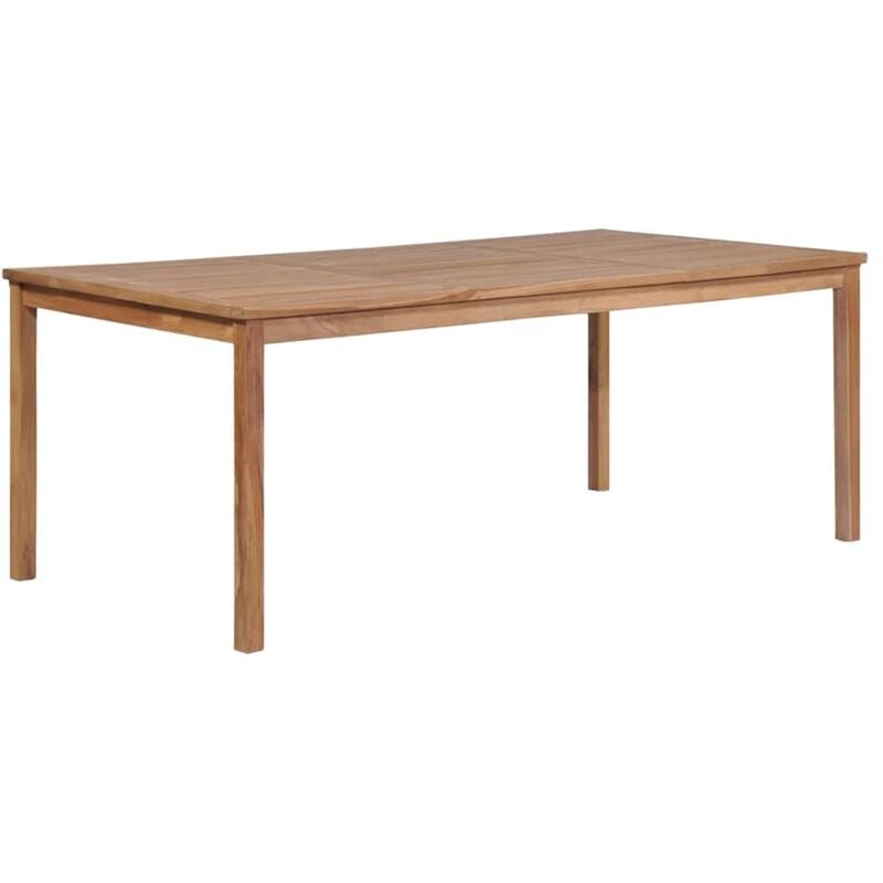 Table de Jardin Bois Solide de Teck 200x100x77 cm