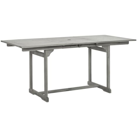 Table à dîner,Table de Salle à Manger de jardin (120-170)x80x75 cm Bois d'acacia massif -56792