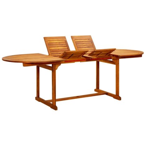Table à dîner,Table de Salle à Manger de jardin (160-240)x100x75cm Bois d'acacia massif -72528