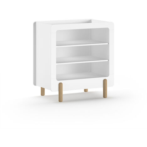 Table à langer 4 niveaux 88x54,4x95,3 cm blanc - KITRY