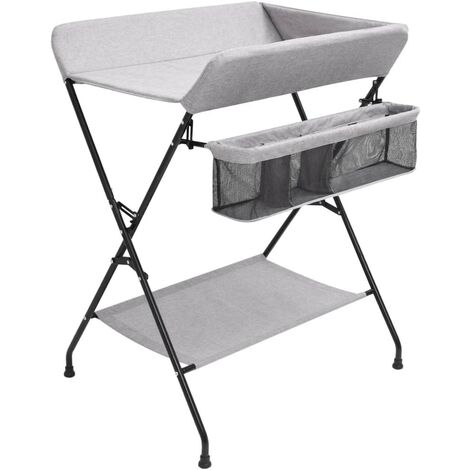 Table à Langer pour bébé. Gris. De qualité et prix contenu