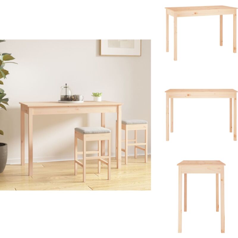 Vidaxl - Table à manger 110x55x75 cm Bois massif de pin - Table à Manger - Table Basse - Meuble De Salon - Mobilier Design - Table En Bois