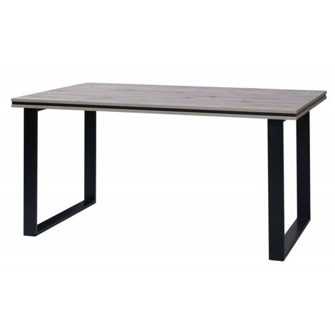 Table à manger 160 x 90 cm pieds métal Marseille