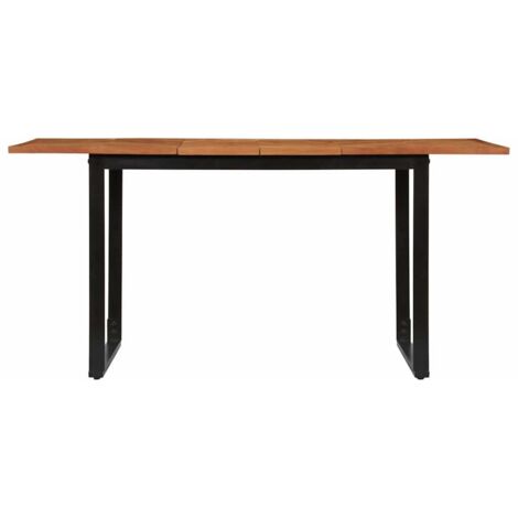 Table à manger 160x80x75 cm bois massif d'acacia CFW391752