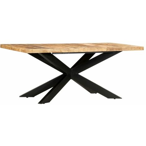Table à Dîner Salle à Manger Cuisine Repas Multi-taille Multi-matériaux vidaXL