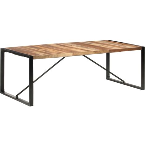 Table à manger 220x100x75 cm bois massif vidaXL