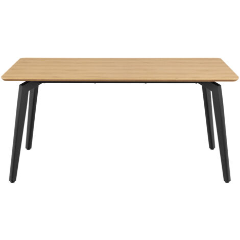 Table à manger 4 personnes en bois et métal - Bois clair - Lunka