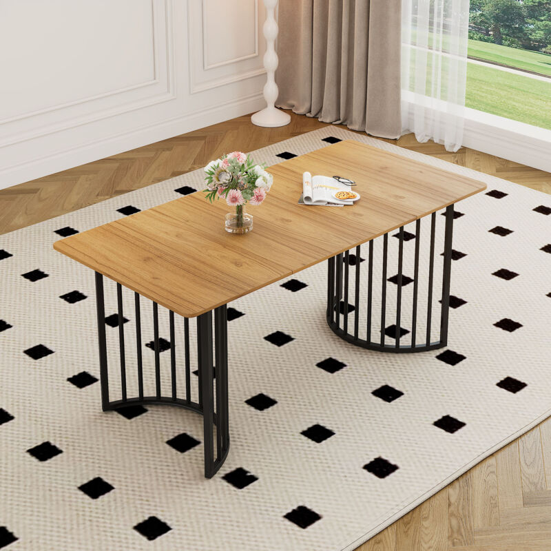 Redom - Table à manger 4 personnes, table à manger en bois 140×80 cm, table de salle à manger moderne table de cuisine pour salle à manger et cuisine