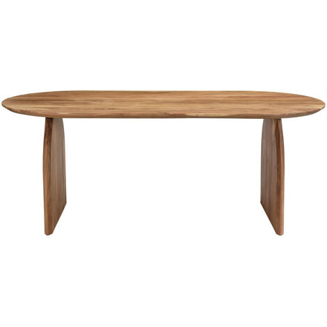 Table à manger 8 personnes en bois massif d'acacia - Bois - MALANG