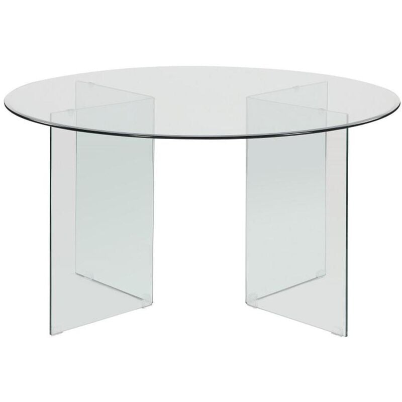 Table à manger en verre trempé - 6 personnes - ADAMO