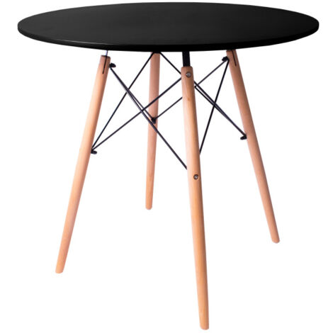 Table à manger Aga 80 cm Noir