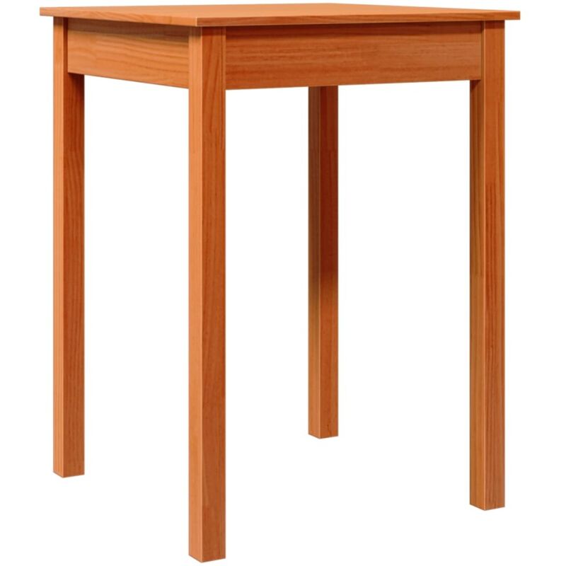Vidaxl - Table à manger cire marron 55x55x75 cm bois massif de pin