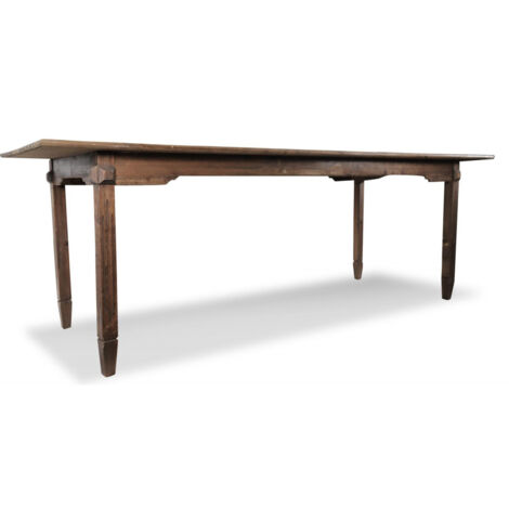 Table à Manger Bois 250x90.5x81.5cm - Marron - Marron
