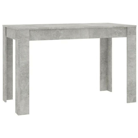 Table à manger bois gris effet béton Kinsa 120cm