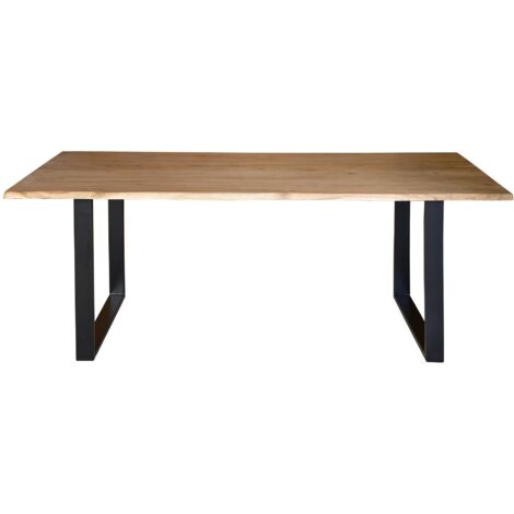 Table à manger - Bois - Marron - Décoration d'Autrefois
