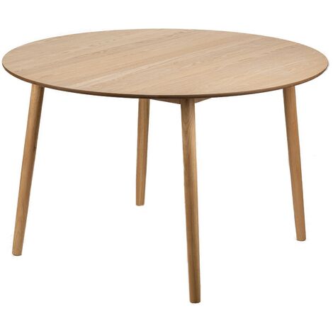 Nordlys – Table à manger carrée 120x120 cm en pin laqué – Pour 6 personnes – Bois certifié FSC – Assemblage facile