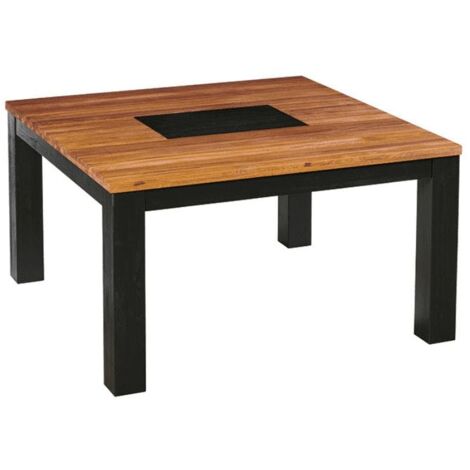 Table à manger carrée en bois 140 cm FAIRLIE