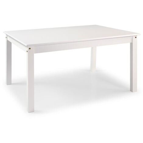Table à manger coloris Blanc - Hauteur 150 x Longueur 135 x Profondeur 65 cm