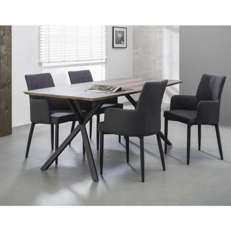 Pier Import - Table à manger contemporaine 160 helsinki