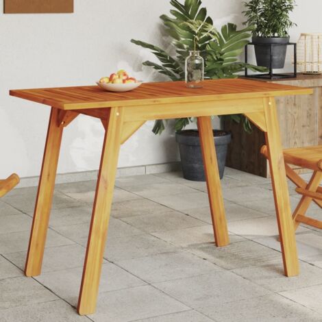 Table à manger de jardin 110x56x75 cm bois massif d'acacia vidaXL
