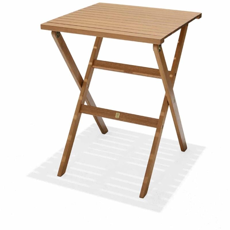 Table à Manger de Jardin Chillvert Milán Bois 56x56x74 cm Carrée 2 Personnes
