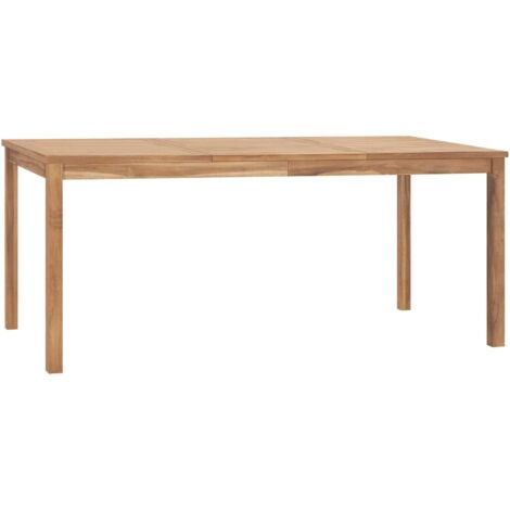 Table à manger de jardin Scandinave - Table de salle à manger 180x90x77 cm Bois de teck massif BV277823 - BonneVie