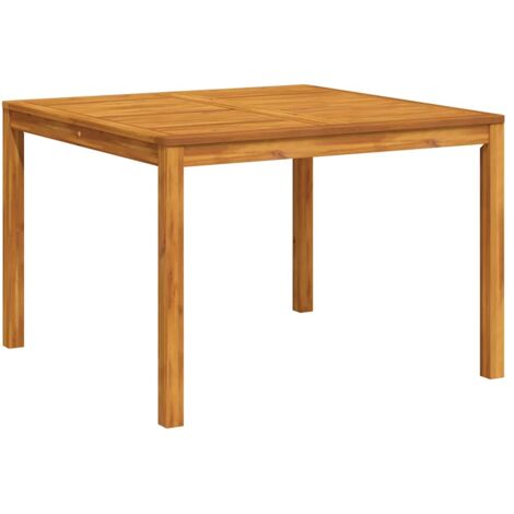Table à manger de jardin  Table d'extérieur 110x110x75 cm bois d'acacia massif