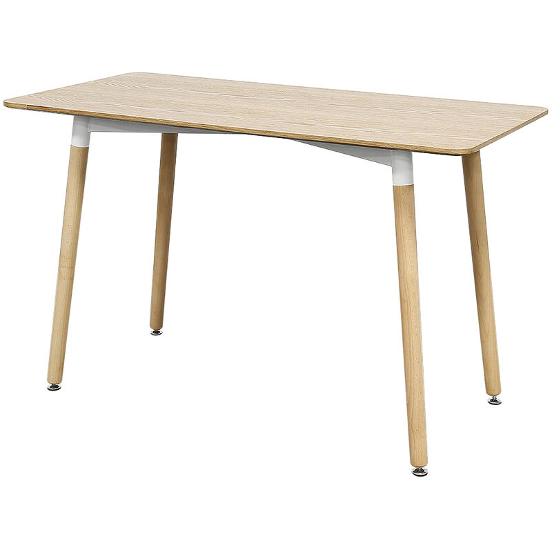 Yongqing - table a manger de style minimaliste nordique <strong>couleur</strong> du bois 120*60*75cm bois <strong>couleur</strong>