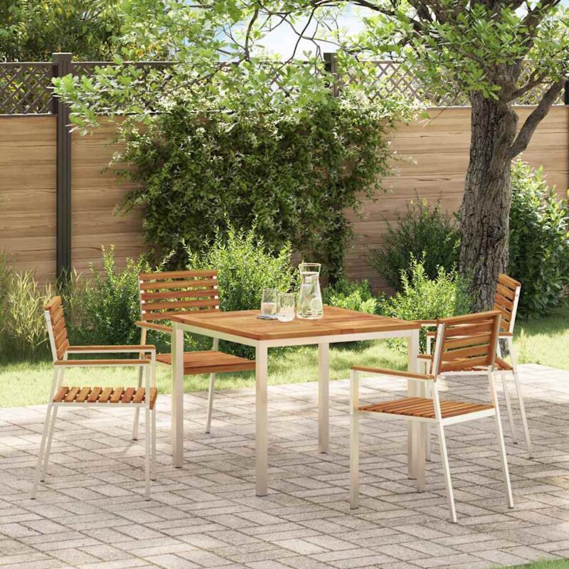 Vidaxl - Table à manger d'extérieur Marron Bois d'acacia massif