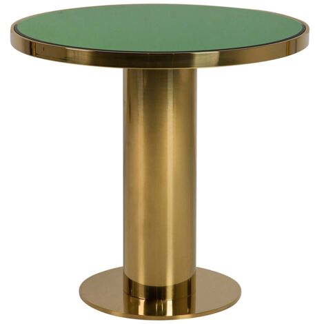 Table à manger en acier inoxydable doré 80 x 80 x 75 cm