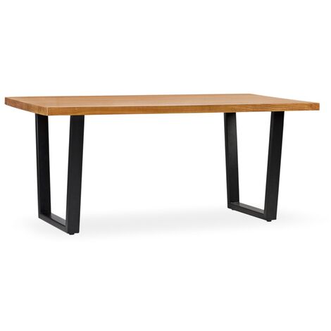 Table à manger en bois clair massif de Mindy Zandhu 180cm