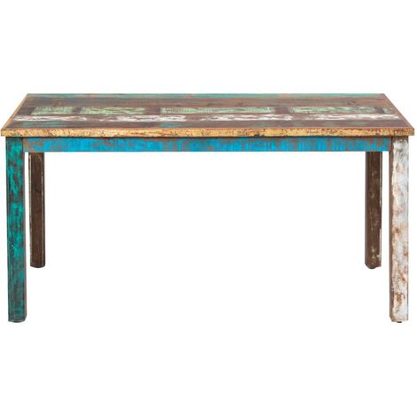 Table à manger en bois coloré Ethnik - Multicolore