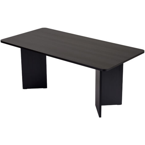 Table à manger en bois "Linza" 180 x 90 x 75 cm - Bois Noir