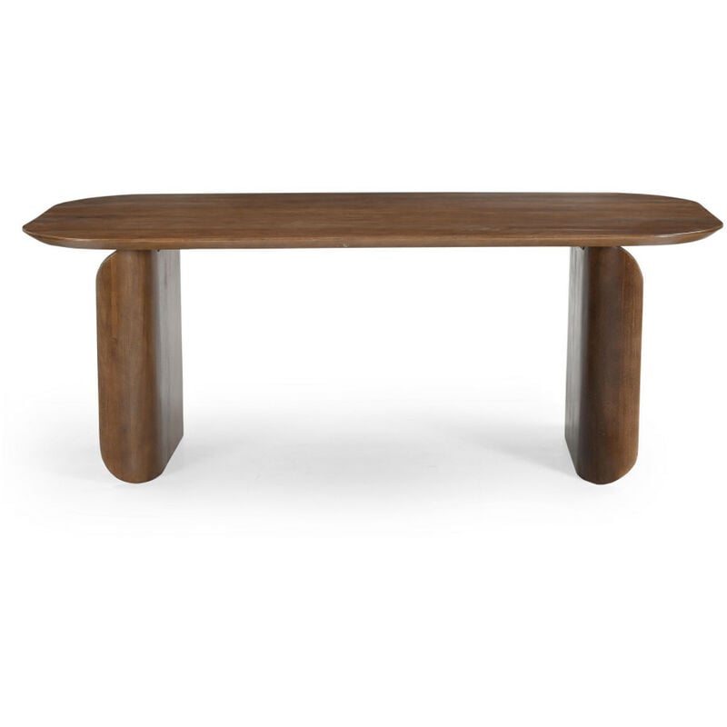 Drawer - Table à manger 8 personnes en bois massif - Bois foncé - dumai