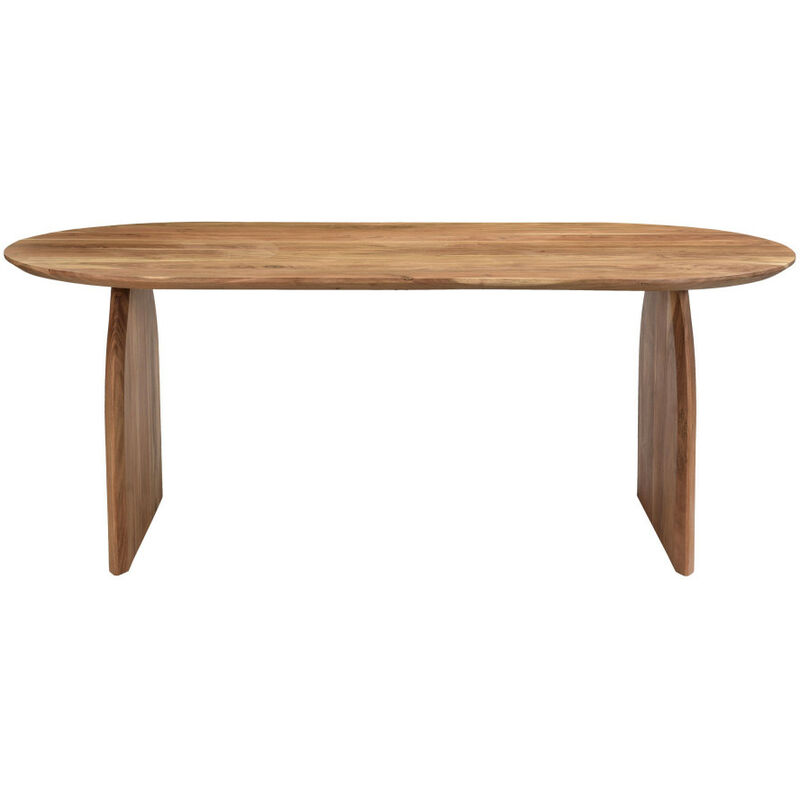 Drawer - Table à manger 8 personnes en bois massif d'acacia - Bois - malang