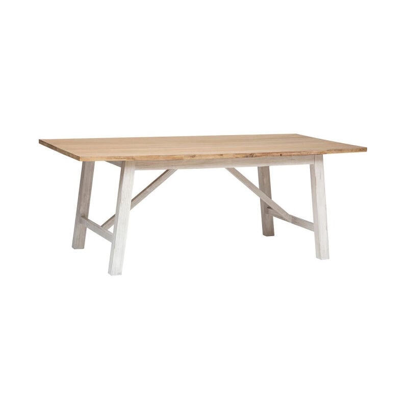 Table à Manger en Bois 'Olbia' 200cm Blanc