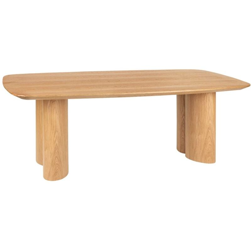Table à manger en bois pour 8 personnes aliona