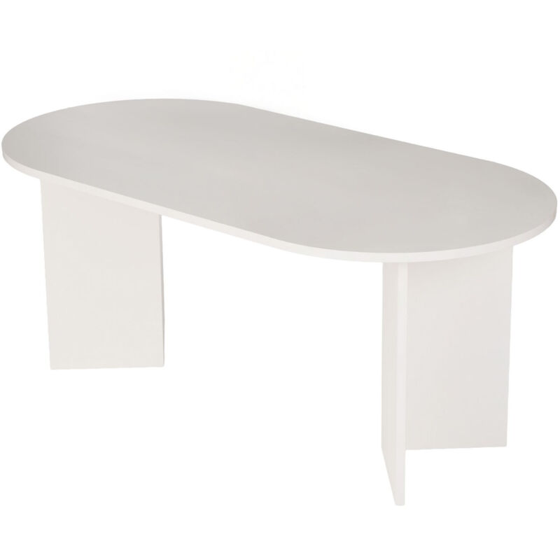 Table à manger en bois "Sablin" - 180 x 89 x 75 cm - Bois Blanc