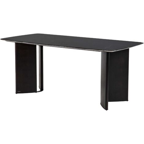 Table à manger en pierre de chêne Burnaby 180 x 90 x 76 cm