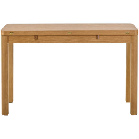 Table à manger extensible 2 à 4 personnes en bois 120x45-90cm  - Bois clair - Fika