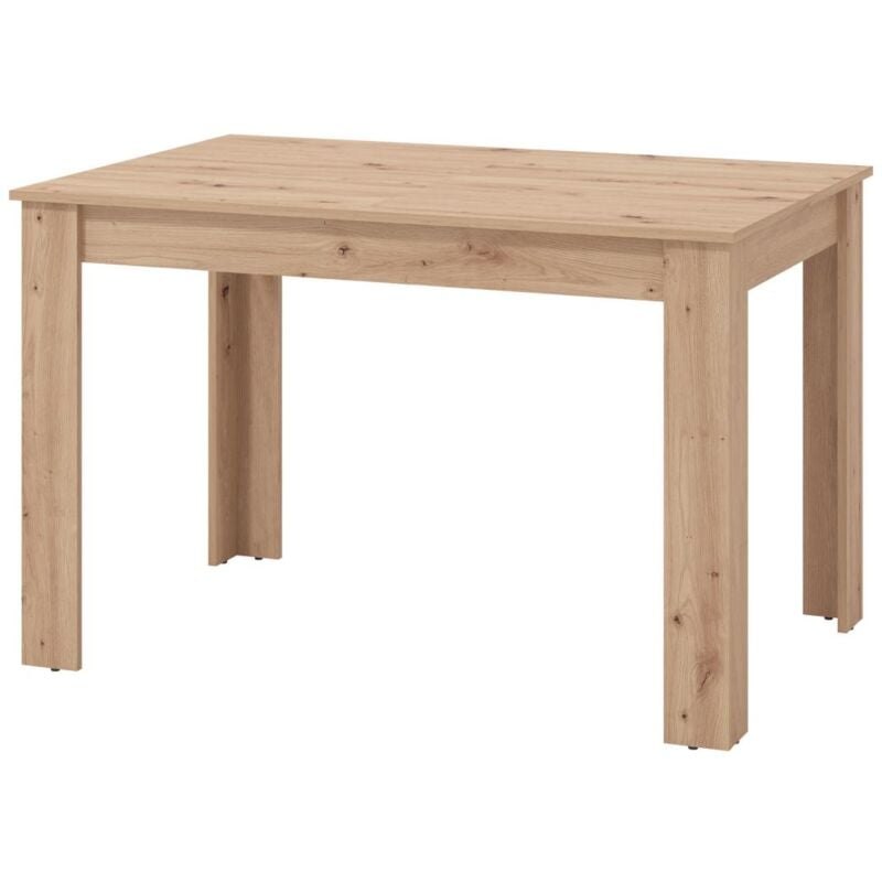 Vente-unique - Table à manger extensible 4 à 6 personnes - Naturel clair - venola