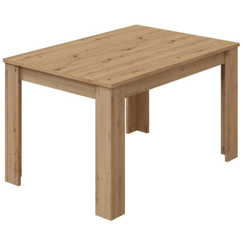 Pegane - Table à manger extensible coloris chêne nordique - longueur 140-190 x hauteur 78 x profondeur 90 cm
