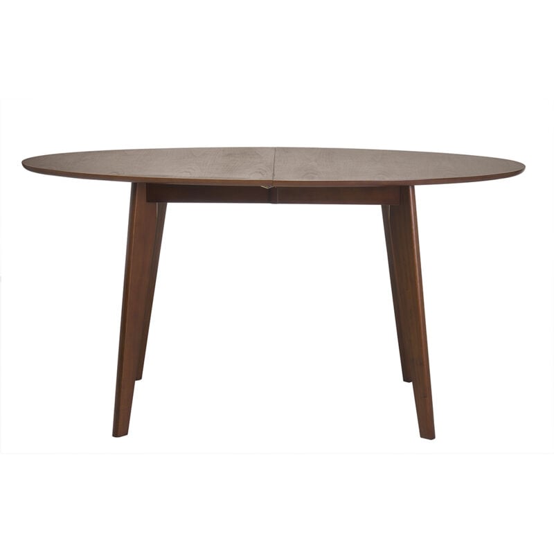 Miliboo - Table à manger extensible ovale en bois foncé L150-200 marik